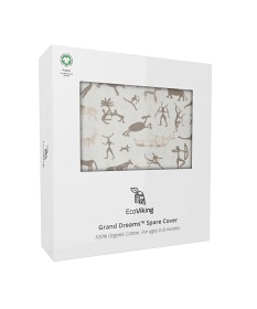 Bild på EcoViking Organic Babynest Överdrag (Beige)