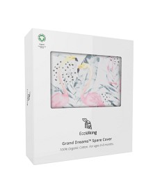 Bild på EcoViking Organic Babynest Överdrag  (Flamingo Rosa)