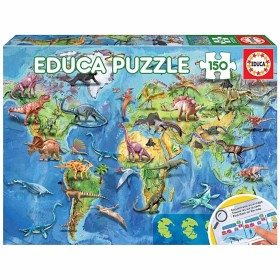 Bild på Educa Dinosaurs World Map Pussel (150-bitar)