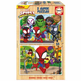 Bild på Educa Spidey & His Amazing Friends Pussel (2 x 25-bitar)