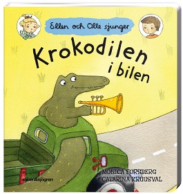 Bild på Ellen och Olle sjunger Krokodilen i bilen (kartongpek)