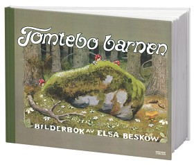 Bild på Elsa Beskow Bilderbok Tomtebobarnen