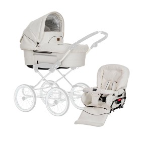 Bild på Emmaljunga Mondial de Luxe Sitt och Liggdel (Leatherette White)