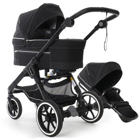 Bild på Emmaljunga NXT90 De Luxe Duovagn 2022 (Crystal Black 3.0)