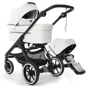 Bild på Emmaljunga NXT90 De Luxe Duovagn 2022 (Polar White Leatherette 3.0)
