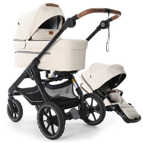 Bild på Emmaljunga NXT90 De Luxe Duovagn (Sand Beige Leatherette 3.0)