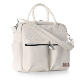 Bild på Emmaljunga Skötväska De Luxe 2023 (Sand Beige Leatherette)