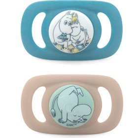 Bild på Esska Chilla Napp Silikon 2-pack 4-36 mån (Mumin)