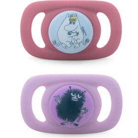 Bild på Esska Chilla Napp Silikon 2-pack 4-36 mån (Mumin/Stinky)