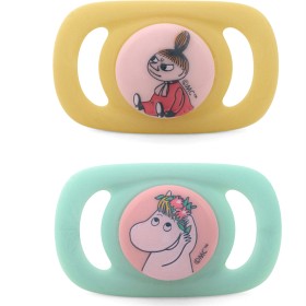 Bild på Esska Chilla Napp Silikon 2-pack 4-36 mån (Mumin/Lilla My)