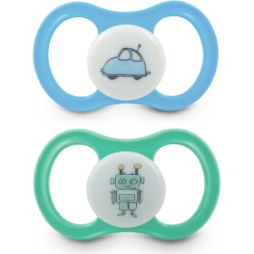 Bild på Esska Happy Glow Napp 2-pack 4-36 mån (Bil/Robot)