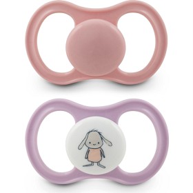 Bild på Esska Happy Napp Latex 2-pack 4-36 mån (Hoppis/Rosa)