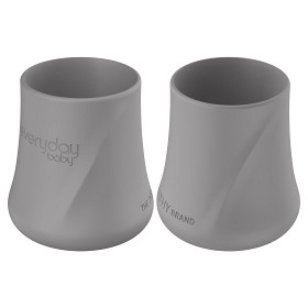 Bild på Everyday Baby Mugg Silikon 2-pack (Quiet Grey)