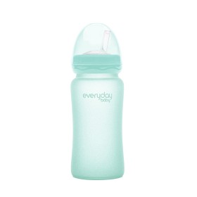 Bild på Everyday Baby Sugrörsflaska Glas 240ml (Grön)