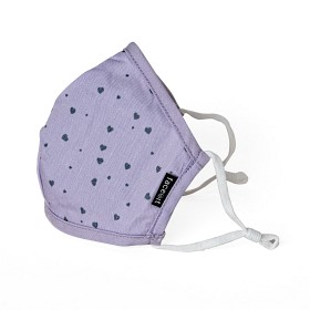 Bild på FaceIt Munskydd Purple Hearts 1-pack (Lila)