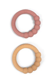 Bild på Filibabba Bitring Silikon 2-pack (Vintage Rose)