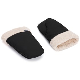 Bild på Fillikid handmuff Nuuk Teddy (Svart)