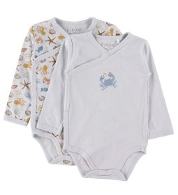 Bild på Fixoni Omlottbody 2-Pack (Baby Blue)