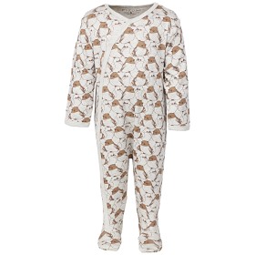 Bild på Fixoni Omlottpyjamas med fot Strl 56 (Beige)