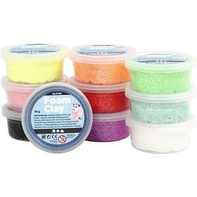 Bild på Foam Clay Glitter 10x35 g (Mix)