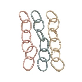 Bild på Fresh Kid Barnvagnsringar 18-pack (Beige/Grå/Rosa)