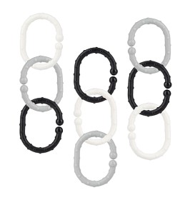 Bild på Fresh Kid Barnvagnsringar 18-pack (Grå/Svart/Vit)