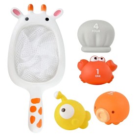 Bild på Fresh Kid Tub Fun Badlek Fiskeset Giraff med Håv