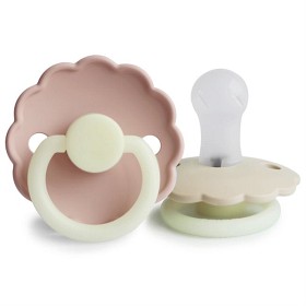 Bild på FRIGG Daisy Silikonnapp 2-Pack Size 1 (Blush Night/Cream Night)