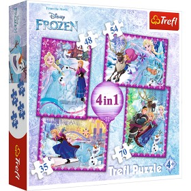 Bild på Disney Frozen 4-i-1 Pussel