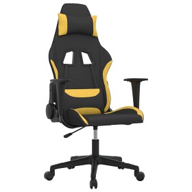 Bild på Gamingstol Konstläder (Svart/gul)