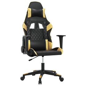 Bild på Gamingstol Konstläder (Svart/guld)