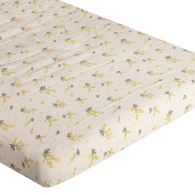 Bild på Garbo & Friends Dra-på-lakan Muslin 60x120 Mimosa 