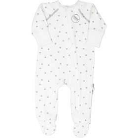 Bild på Geggamoja Babypyjamas Prickar (Vit/Grå)