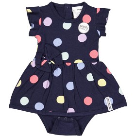 Bild på Geggamoja Bambo Bodyklänning (Navy multi dots)