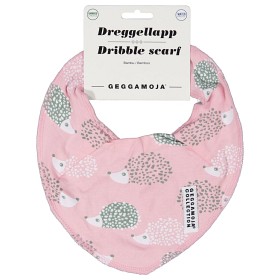 Bild på Geggamoja Bambu Drybib Igelkott (Rosa)