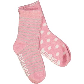 Bild på Geggamoja Classic Antislip Strumpor 2-pack (Rosa) (16/18)