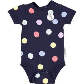 Bild på Geggamoja Kortärmad body Bambu Multiprick (Navy) Strl 62-68