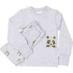 Bild på Geggamoja Tvådelad Pyjamas (Panda Grå)