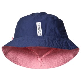 Bild på Geggamoja Vändbar Solhatt (Marinblå/Rosa)