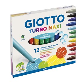 Bild på Giotto Turbo Maxi Fiberpennor 12-pack