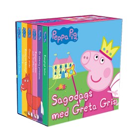 Bild på Greta Gris: Sagodags med Greta Gris (6 små böcker)