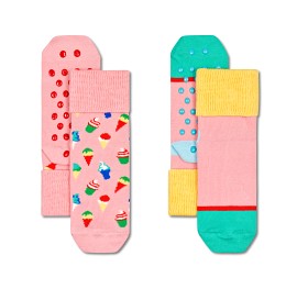 Bild på Happy Socks 2-pack Ice Cream Anti Slip Strumpor Strl 6-12 mån