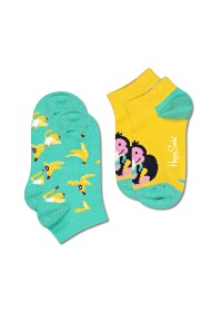 Bild på Happy Socks 2-Pack Kids Monkey & Banana Ankelstrumpor