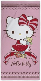 Bild på Hello Kitty Handduk 70x140 cm (Rosa)