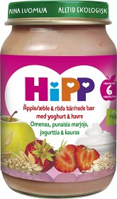 Bild på Hipp Röda bär, Äpple & Yoghurt 6m 160 g