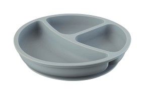 Bild på I'm Cute Tallrik med fack Silikon (Blue)