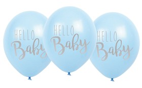 Bild på JaBaDaBaDo Ballonger Hello baby (Blå)