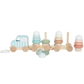 Bild på Jabadabado Tåg med klossar (Glass)