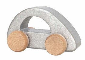 Bild på JaBaDaBaDo Träbil (Silver)