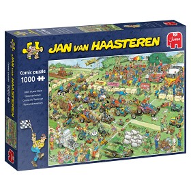 Bild på Jan Van Haasteren Pussel Gräsklippare race (1000-bitar)